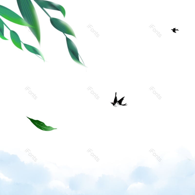 户外图片,插画元素,边框素材PNG,树叶免抠素材